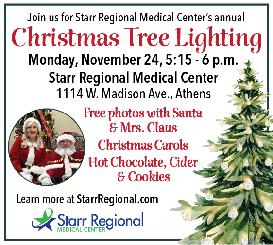 Starr Regional Medical Center to Host Annual Christmas Tree Lighting