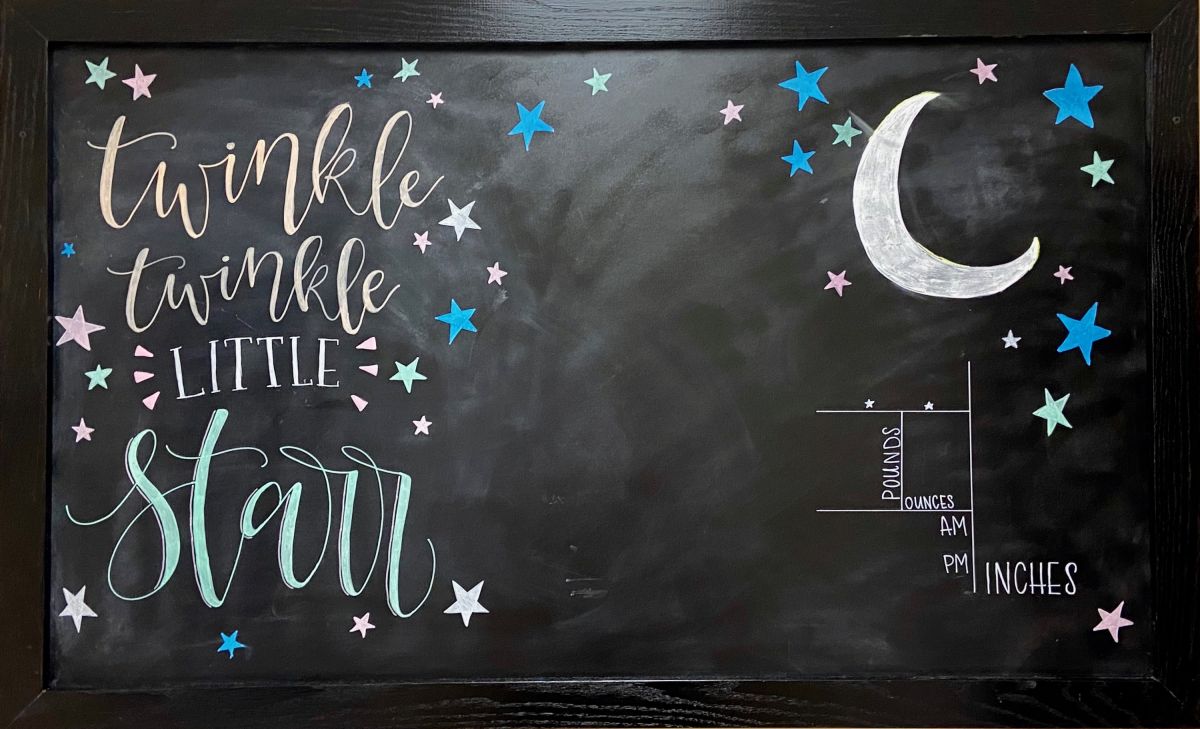 Birth Announcement Board