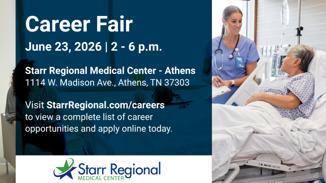 Starr Regional Medical Center to Host Career Fair on June 23
