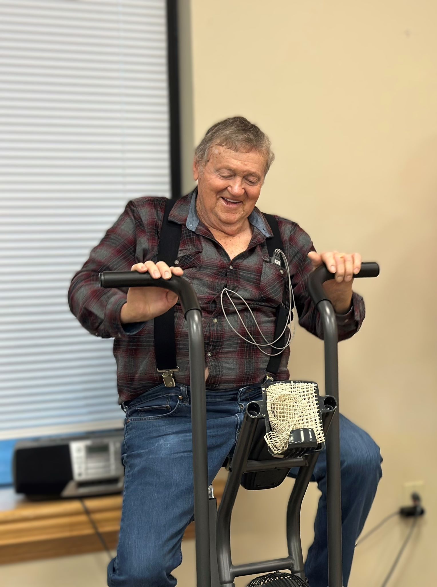 Donald Martin_Cardiac Rehab 2 Donald Martin exercises at Cardiac Rehab