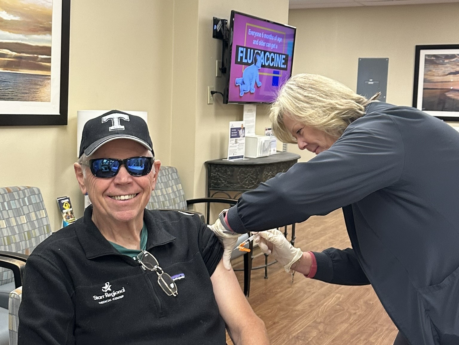 Flu Shot Fundraiser benefits Friendly Fellow Club’s Christmas Basket Program