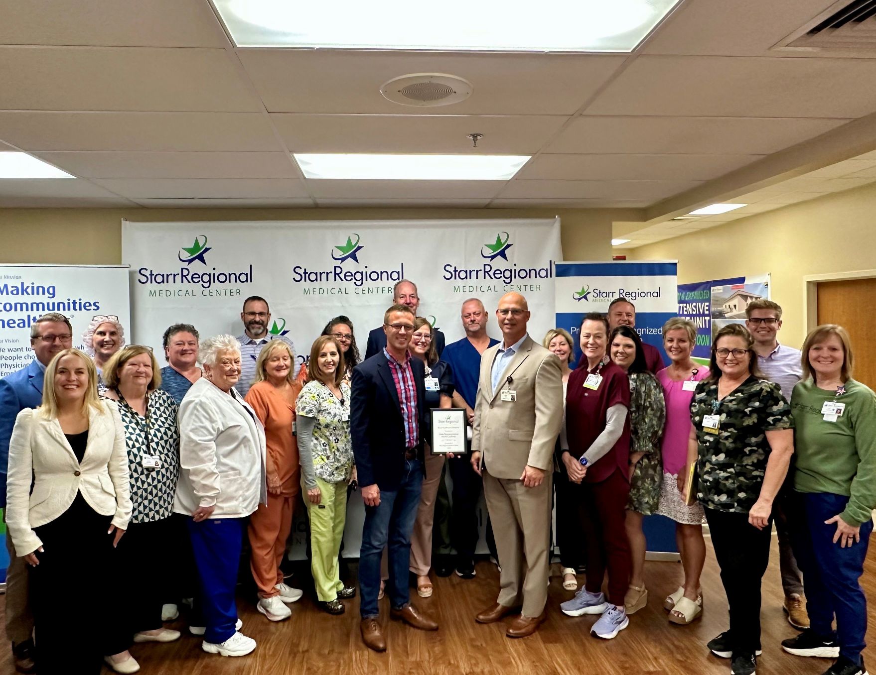 Starr Regional Medical Center recognizes State Representative Mark Cochran as a Rural Healthcare Champion