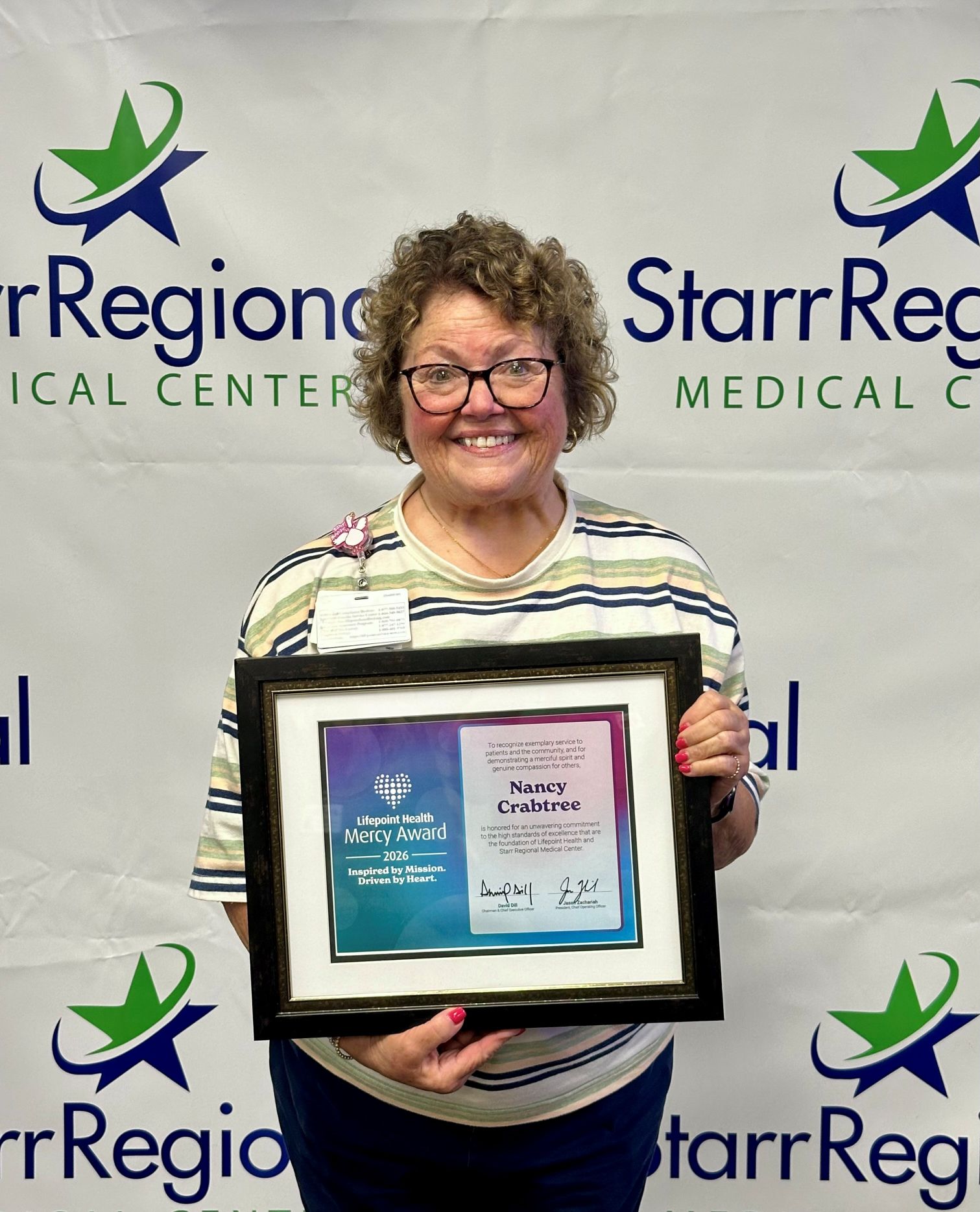 Starr Regional Medical Center Names 2026 Mercy Award Winner