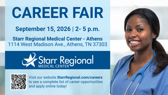 Starr Regional Medical Center is hosting a career fair