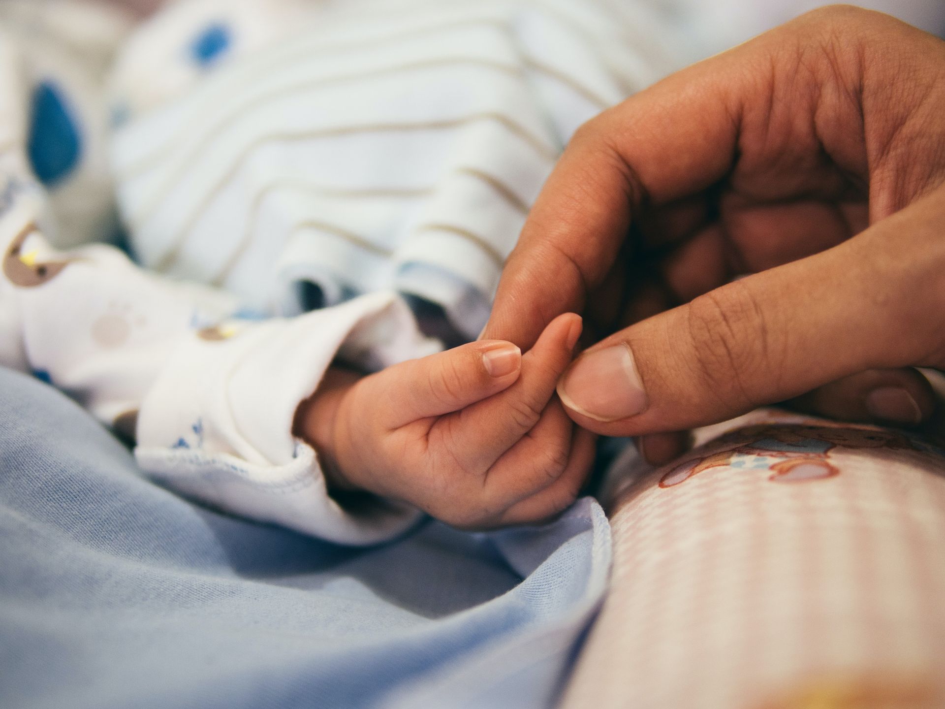 Newborn and mother 