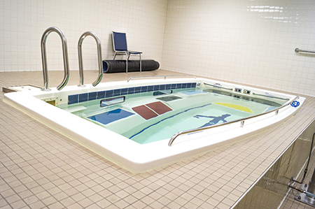 The aquatic therapy pool at Starr Regional Rehab